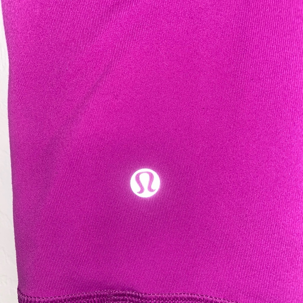 Women's Lululemon Criss Cross Athletic Tank Top built in bra Small Pink Purple - Picture 4 of 5